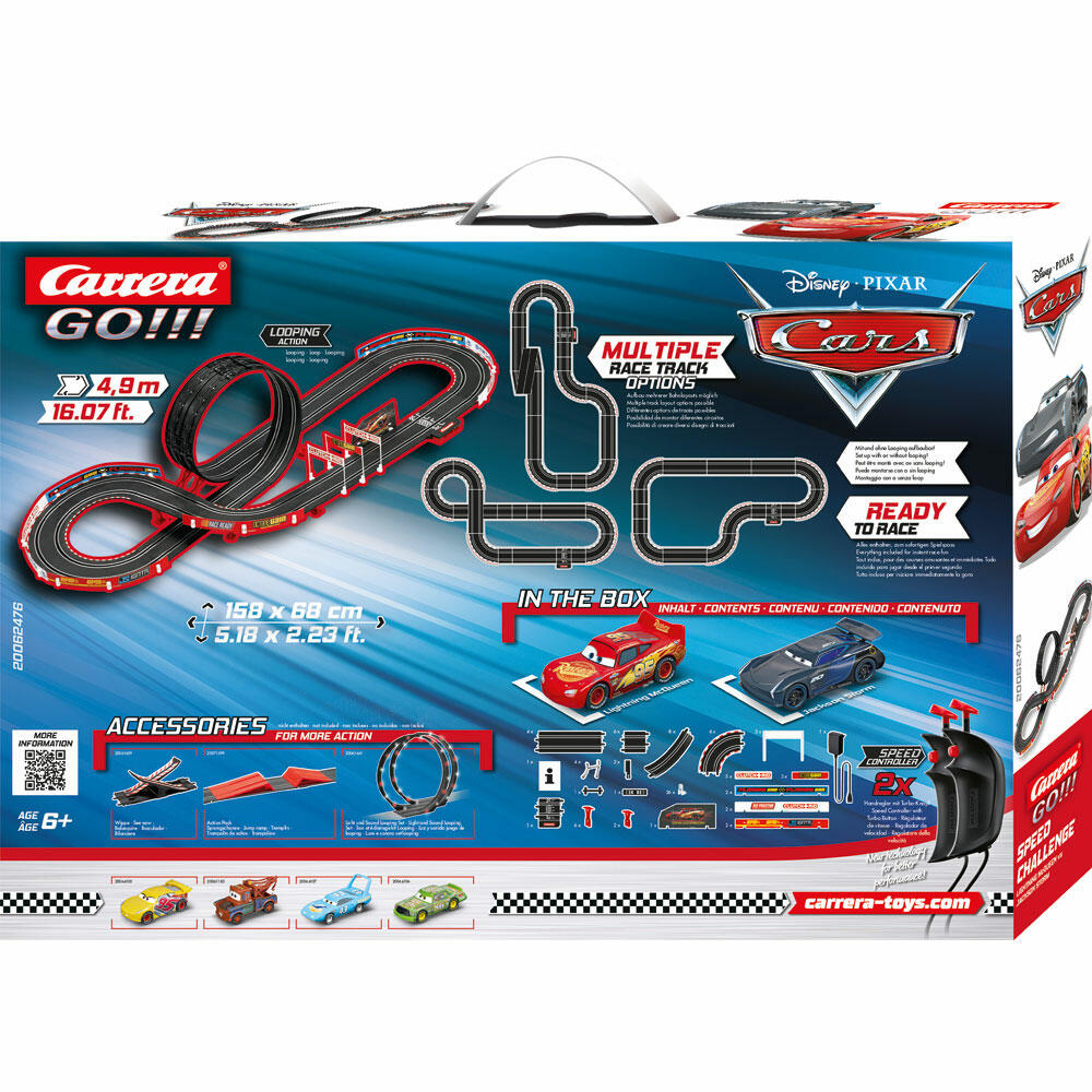 Carrera Disney Pixar Cars Speed Challenge Race Track, Car, Racing Car, Race Track, GO Sets, 20062476