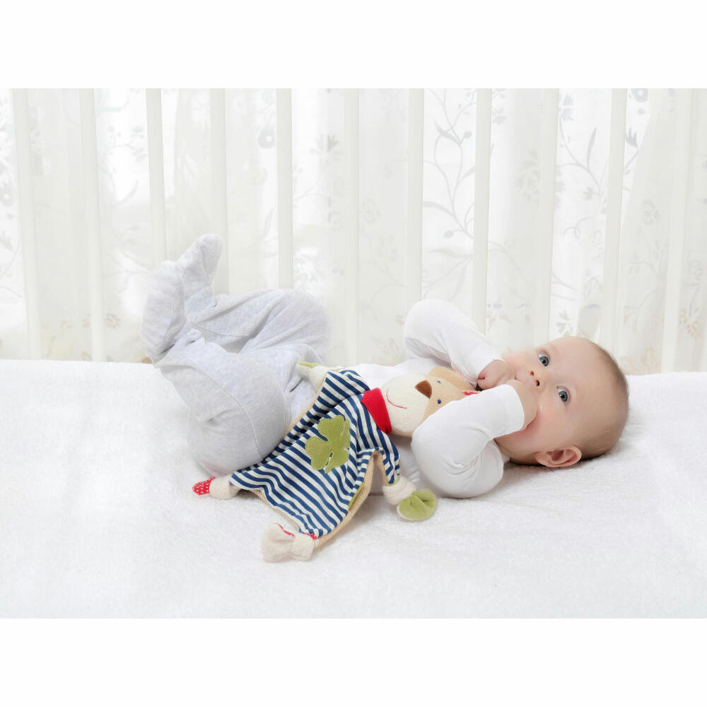 sigikid Green Collection Schnuffeltuch Hase, Schmusetuch, Kuscheltuch, Babytuch, Schnuffel Tuch, Babyspielzeug, Baby Spielzeug, kbA Baumwolle, Blau, 40504