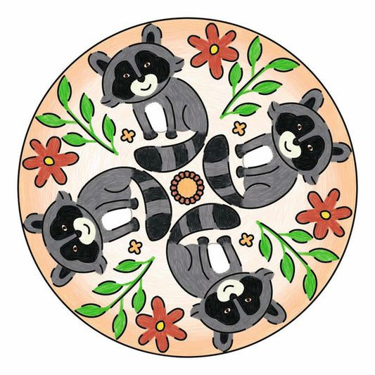 Ravensburger Kreativset Mandala Designer Mini cute animals, Zeichnen lernen, 29766