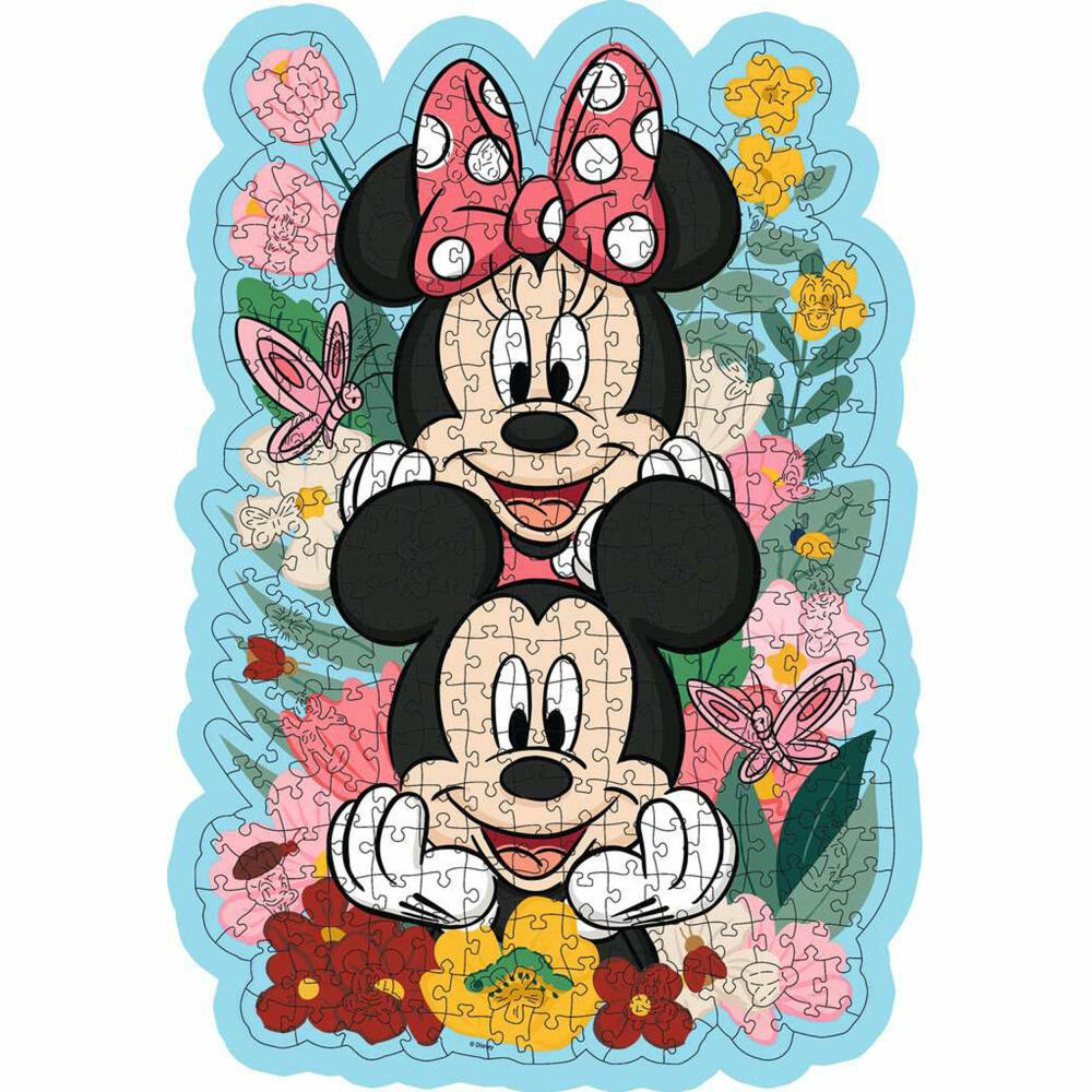 Ravensburger Wooden Puzzle Disney Mickey & Minnie, 300 pieces, contour wooden puzzle, from 12 years, 12000762