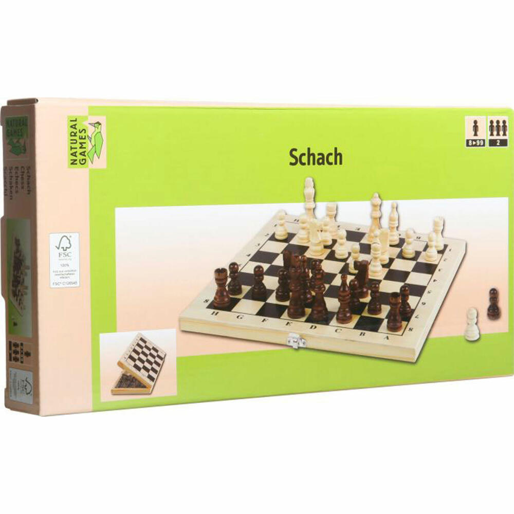 Natural Games chess case light, 29x29cm