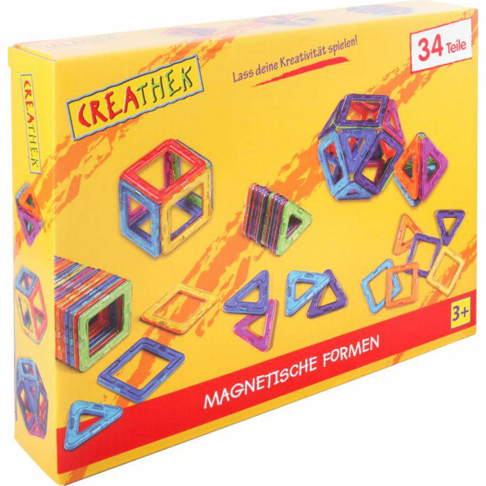 Creathek Magnetic Shapes, Magnetic Toys, Construction Toys, Children, Toys, from 3 Years, 63016501
