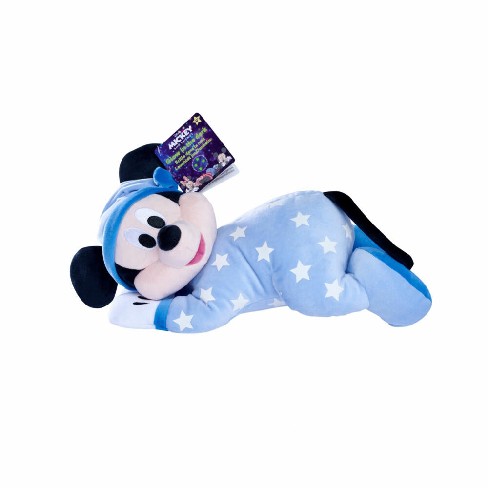Simba Disney Good Night Mickey Glow in The Dark Plush, Plush Toy, Cuddly Toy, Plush Figure, Stuffed Toy, 30 cm, 6315870350