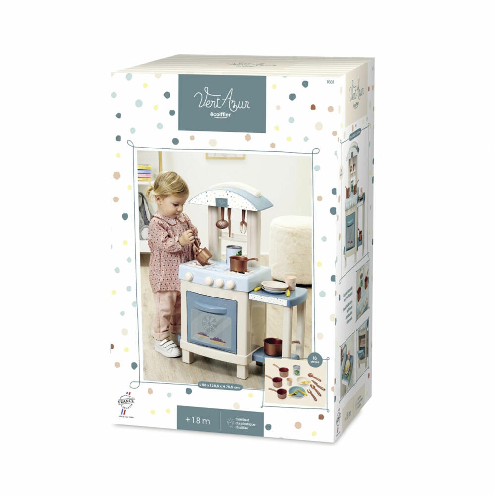 Ecoiffier Vert Azur Spielküche, Kinderküche, Kinder Küche, Spielzeug, 7600001681