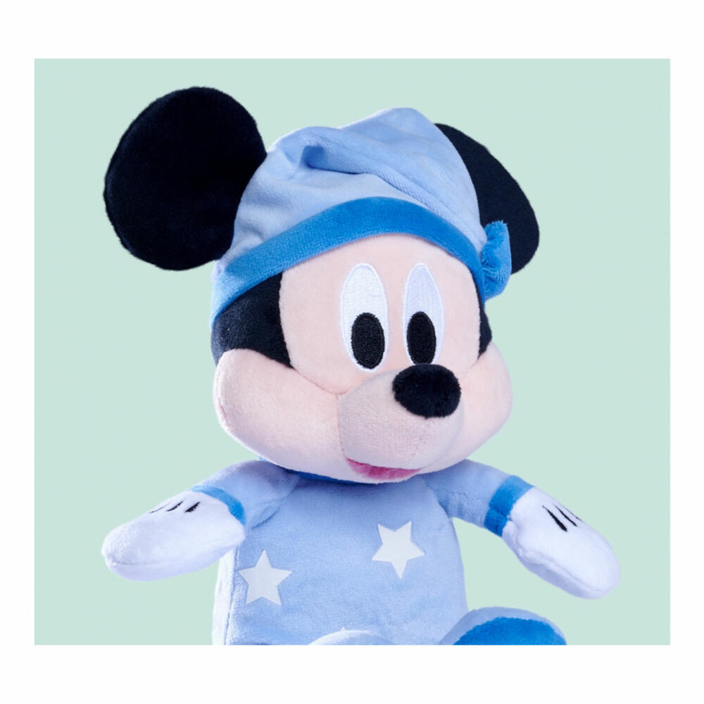 Simba Disney Good Night Mickey Glow in The Dark Plush, Plush Toy, Cuddly Toy, Plush Figure, Stuffed Toy, 6315870349