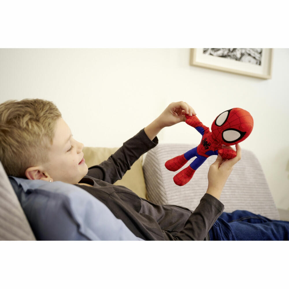 Simba Disney Marvel Spidey, Glow in the Dark, Plüschtier, Kuscheltier, Plüschfigur, Stofftier, 25 cm, 6315875810X12
