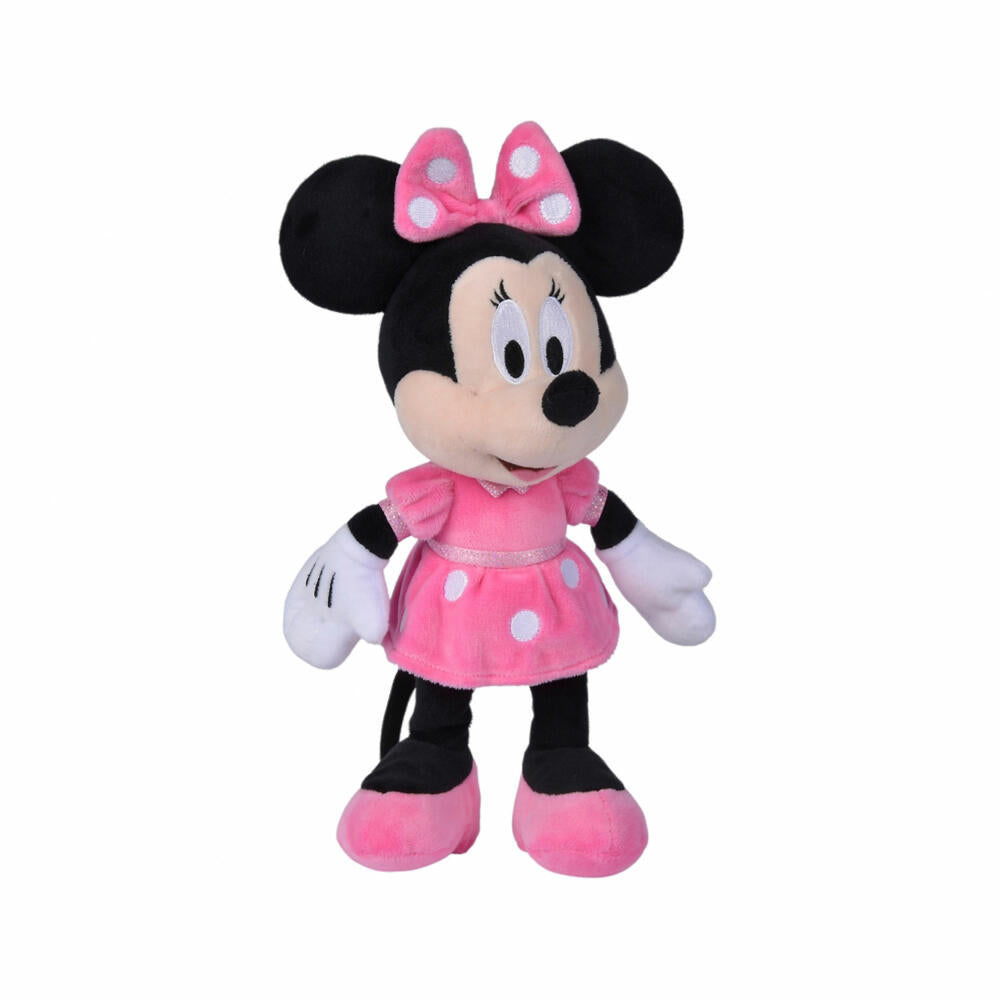 Simba Disney Minnie Maus Refresh Core Pink, Plüschtier, Kuscheltier, Plüschfigur, Stofftier, 25 cm, 6315870227