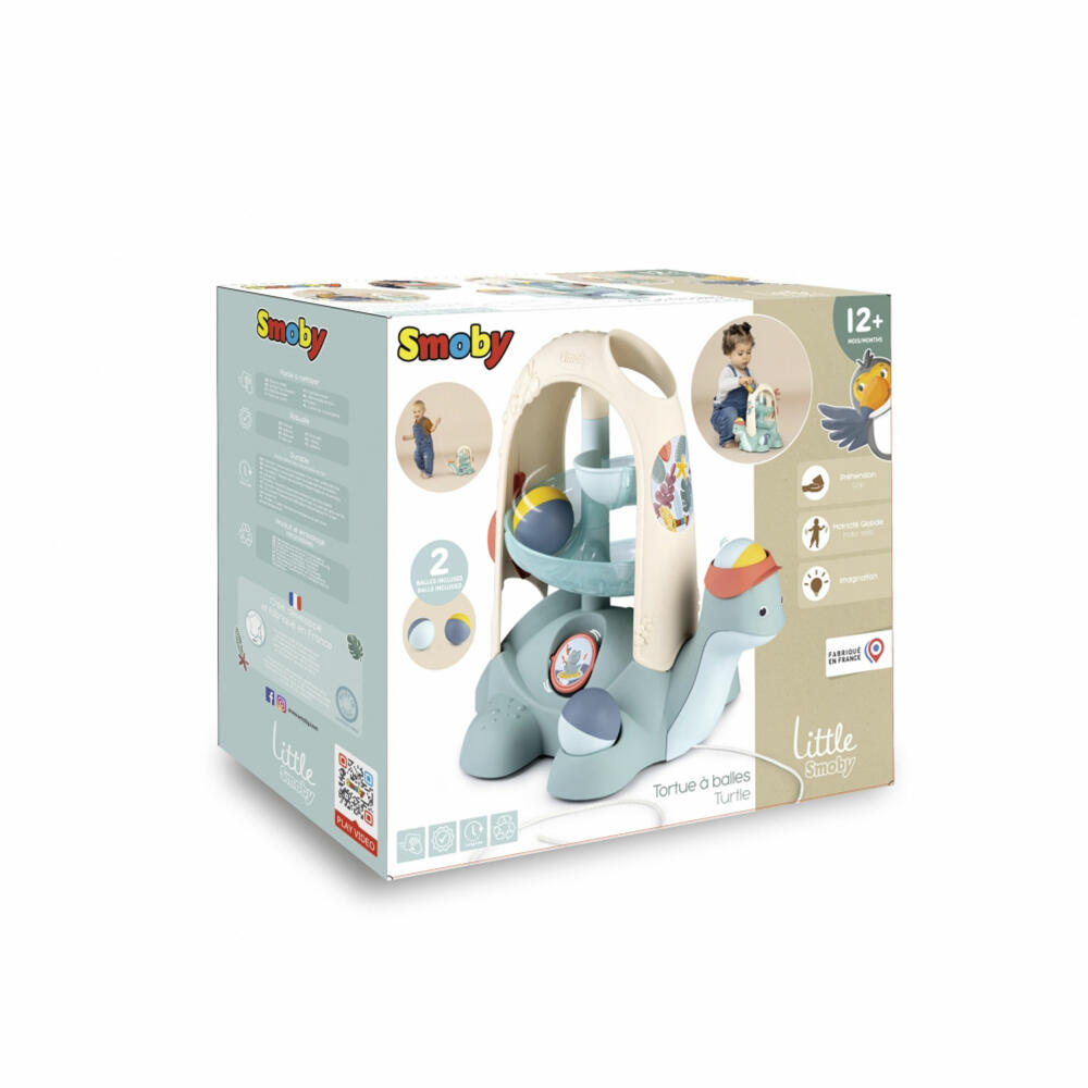 Little Smoby Marble Run Turtle, Pull Along Animal, Motor Skills Toy, Children's Toy, 7600140310