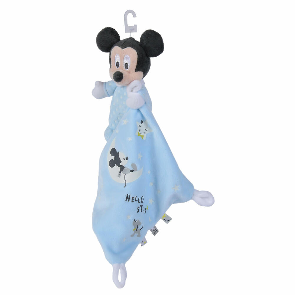 Simba Disney Mickey Glow In The Dark Schmusetuch Starry, Schnuffeltuch, Schmuse Tuch, Kuscheltier, 6315872504