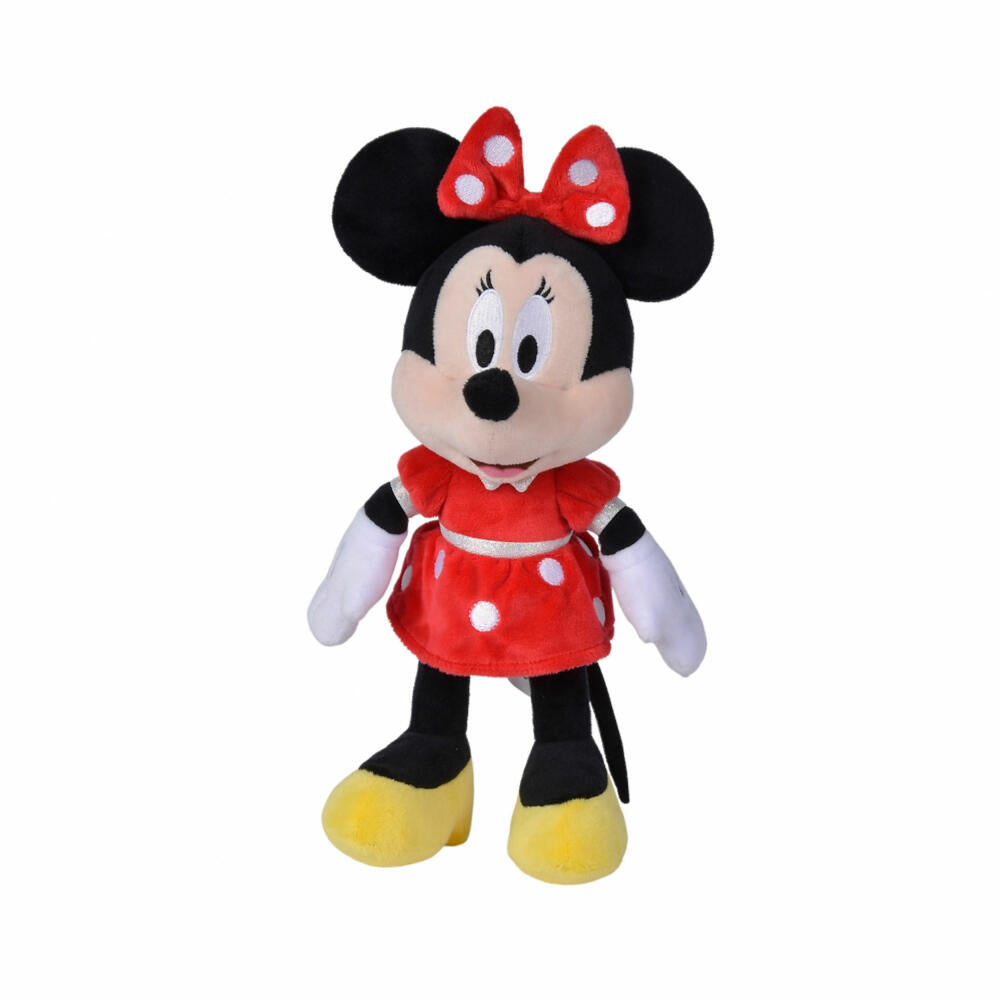 Simba Disney Minnie Maus Refresh Core Rot, Plüschtier, Kuscheltier, Plüschfigur, Stofftier, 25 cm, 6315870226