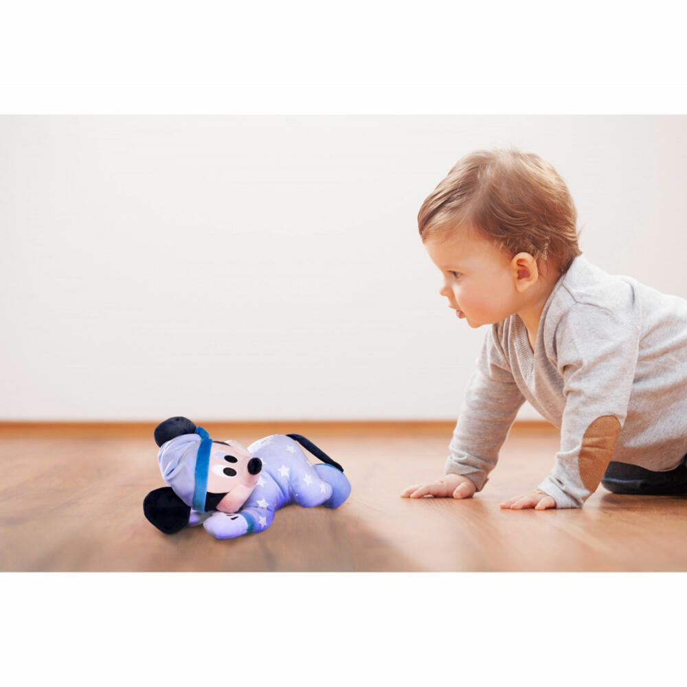 Simba Disney Good Night Mickey Glow in The Dark Plush, Plush Toy, Cuddly Toy, Plush Figure, Stuffed Toy, 30 cm, 6315870350