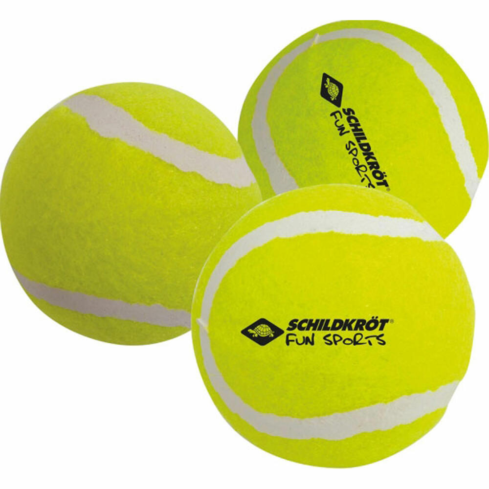 Schildkröt Funsports - Tennis balls, (3 leisure balls without pressure in a mesh bag)
