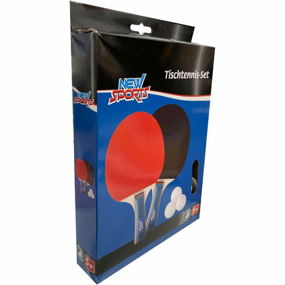 New Sports Table Tennis Set, 2 Rackets+3 Balls