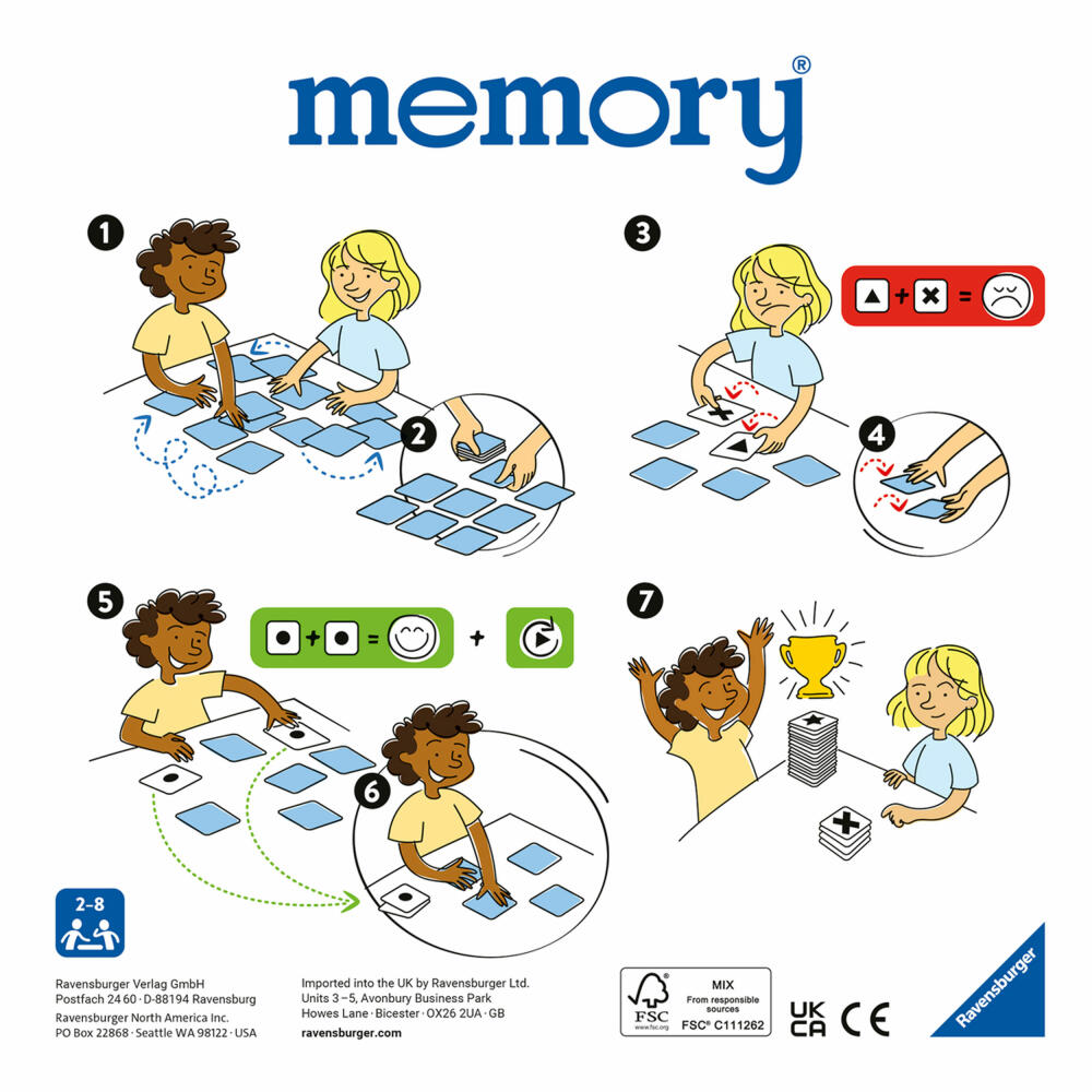 Ravensburger memory Natur, Memospiel, Kinderspiel, Kinder Spiel, ab 6 Jahre, 20881