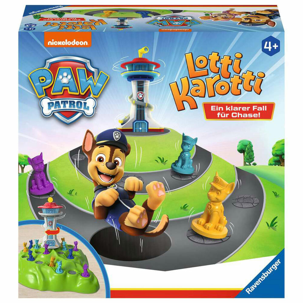 Ravensburger PAW Patrol Lotti Karotti, children's game, family game, board game, children's game, from 4 years, 22372