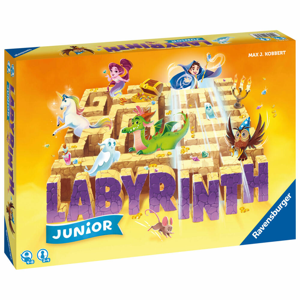 Ravensburger Junior Labyrinth, Kinderspiel, Gesellschaftsspiel, Brettspiel, Kinder Spiel, ab 4 Jahre, 20847