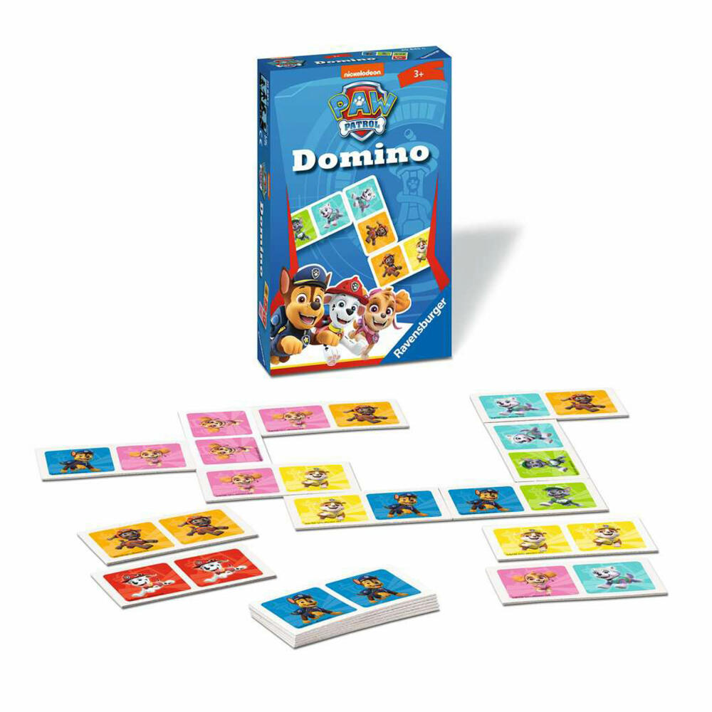 Ravensburger Reisespiel Paw Patrol Domino, für Kinder ab 3 Jahren, 20845