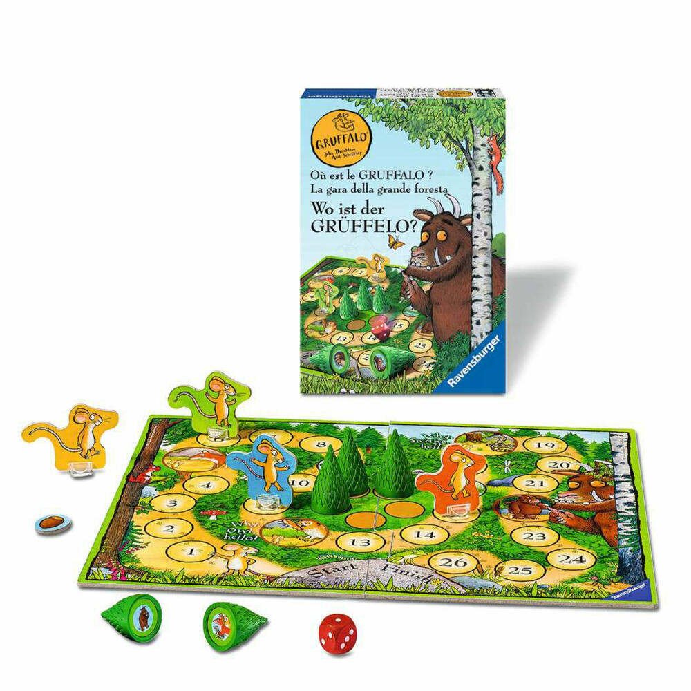 Ravensburger game Where is the Gruffalo?, for children from 4 years, 20833