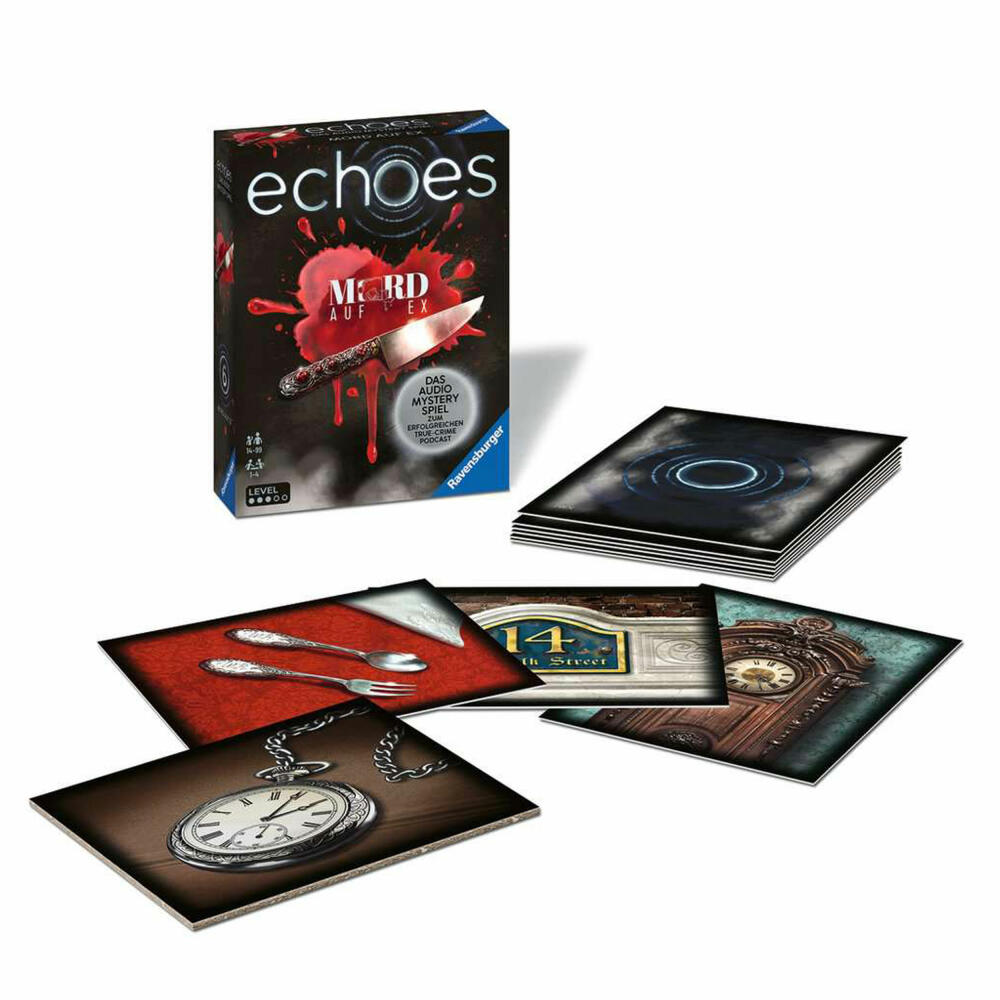 Ravensburger echoes Murder on Ex, Cooperative Audio Mystery Game, Puzzle Game, Board Game, 20995