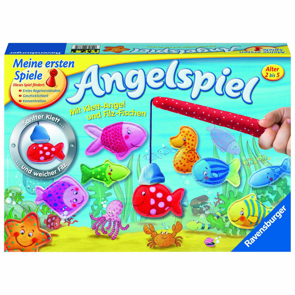 Ravensburger Meine Ersten Spiele Angelspiel, Angeln, Kinderspiel, Kinder Spiel, Beschäftigungsspiel, 22337