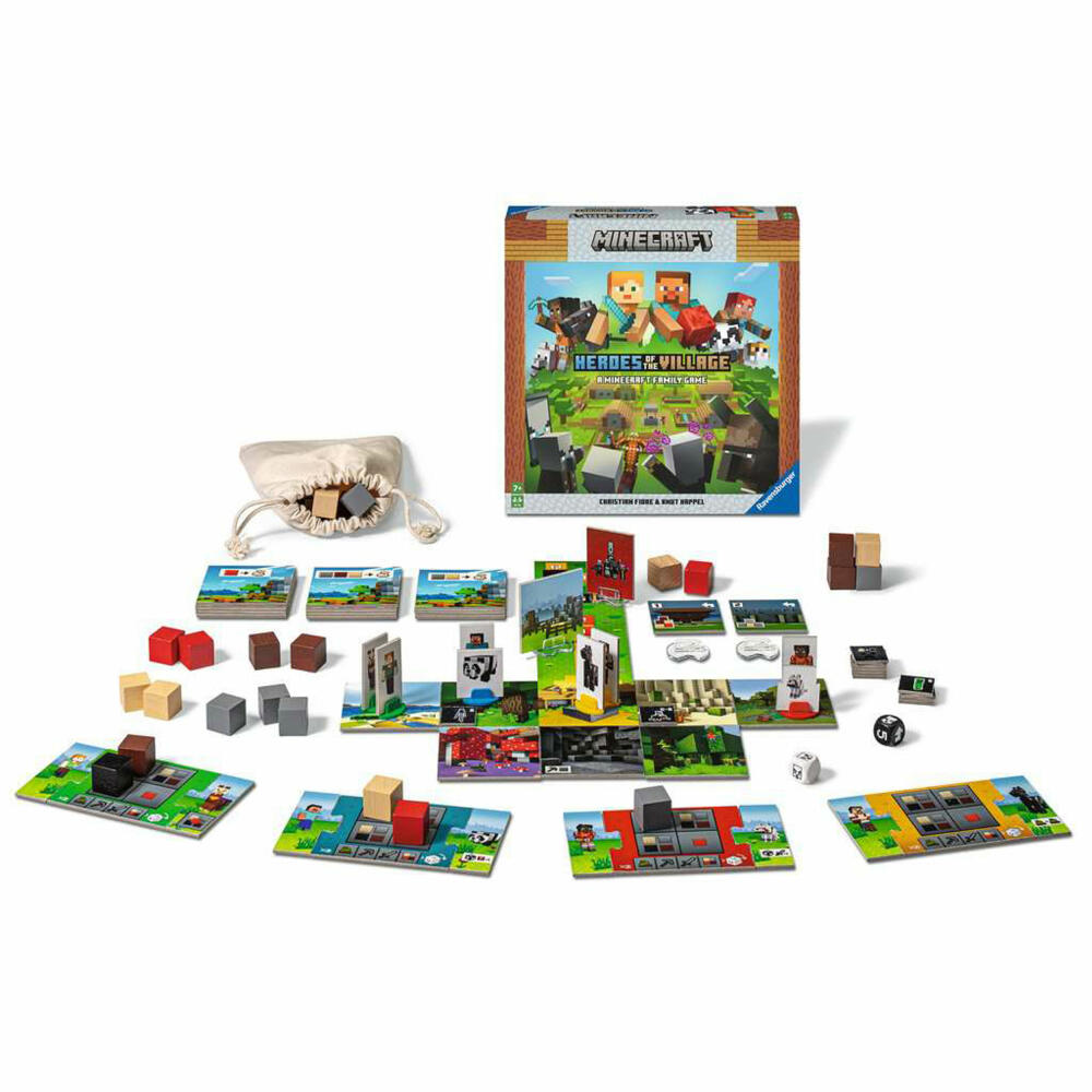 Ravensburger game Minecraft Heroes of the Village, for children from 7 years, 20914