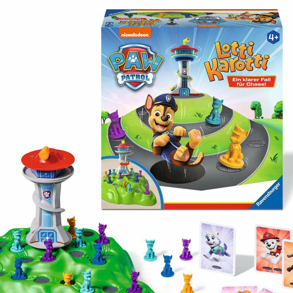 Ravensburger PAW Patrol Lotti Karotti, children's game, family game, board game, children's game, from 4 years, 22372
