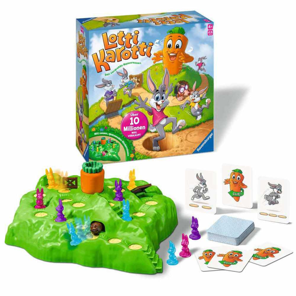 Ravensburger Lotti Karotti, children's game, family game, board game, children's game, from 4 years, 22343