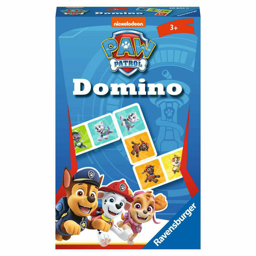 Ravensburger Reisespiel Paw Patrol Domino, für Kinder ab 3 Jahren, 20845