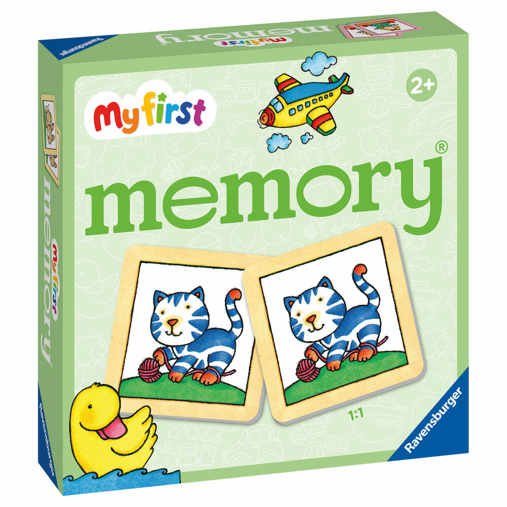 Ravensburger My first memory My favorite things, memory game, children's game, children's game, from 2 years, 20877