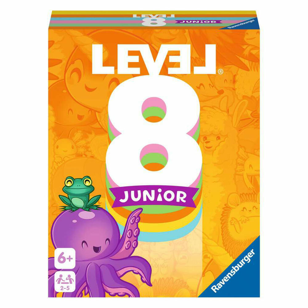 Ravensburger Kartenspiel Level 8 Junior, für Kinder ab 6 Jahren, 20860