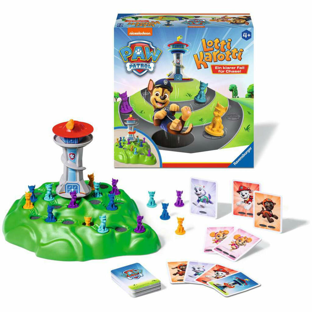 Ravensburger PAW Patrol Lotti Karotti, children's game, family game, board game, children's game, from 4 years, 22372