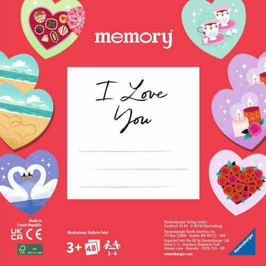 Ravensburger memory moments - I love you, Memospiel, Suchspiel, Familienspiel, 22398