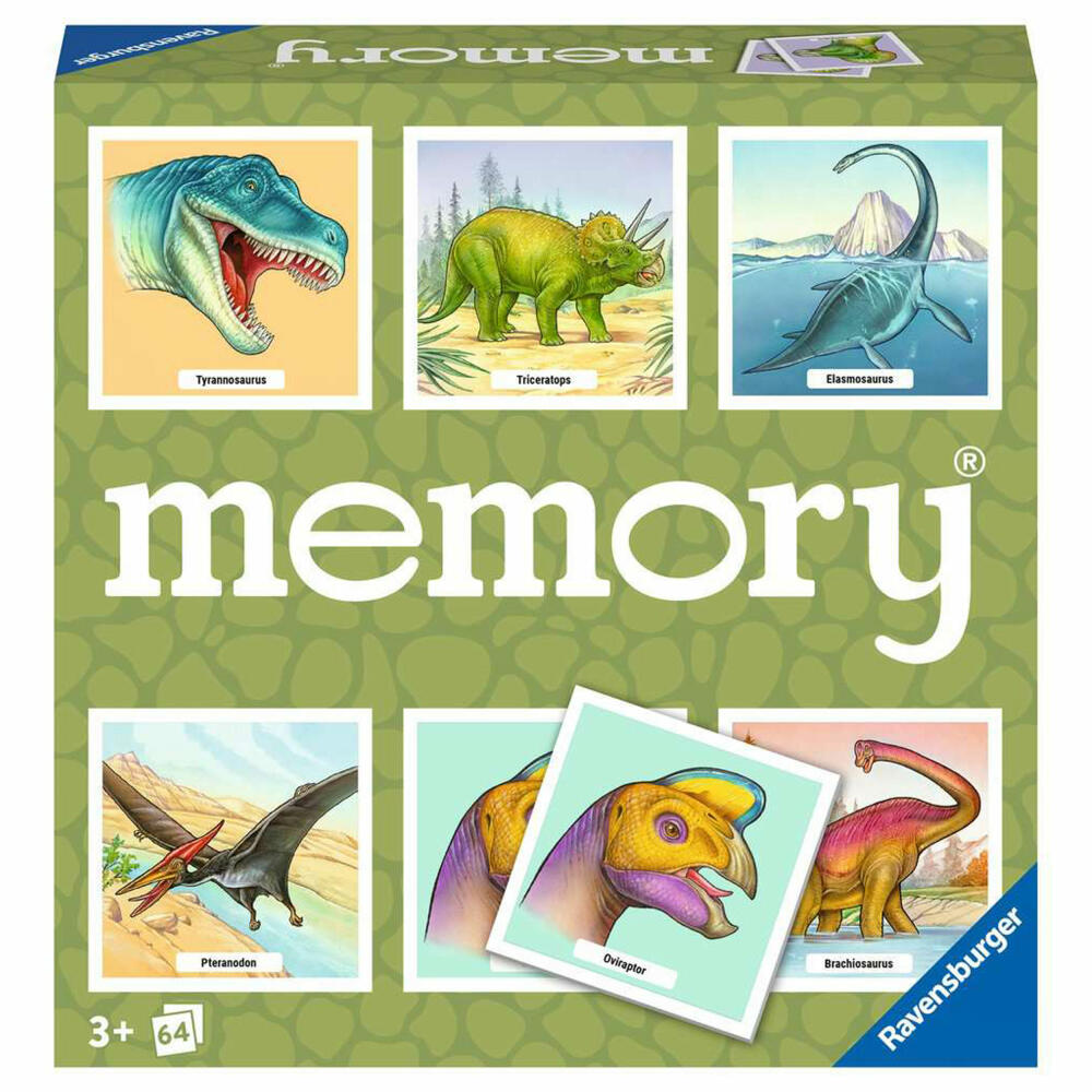 Ravensburger game memory dinosaur, for children from 3 years, 20924