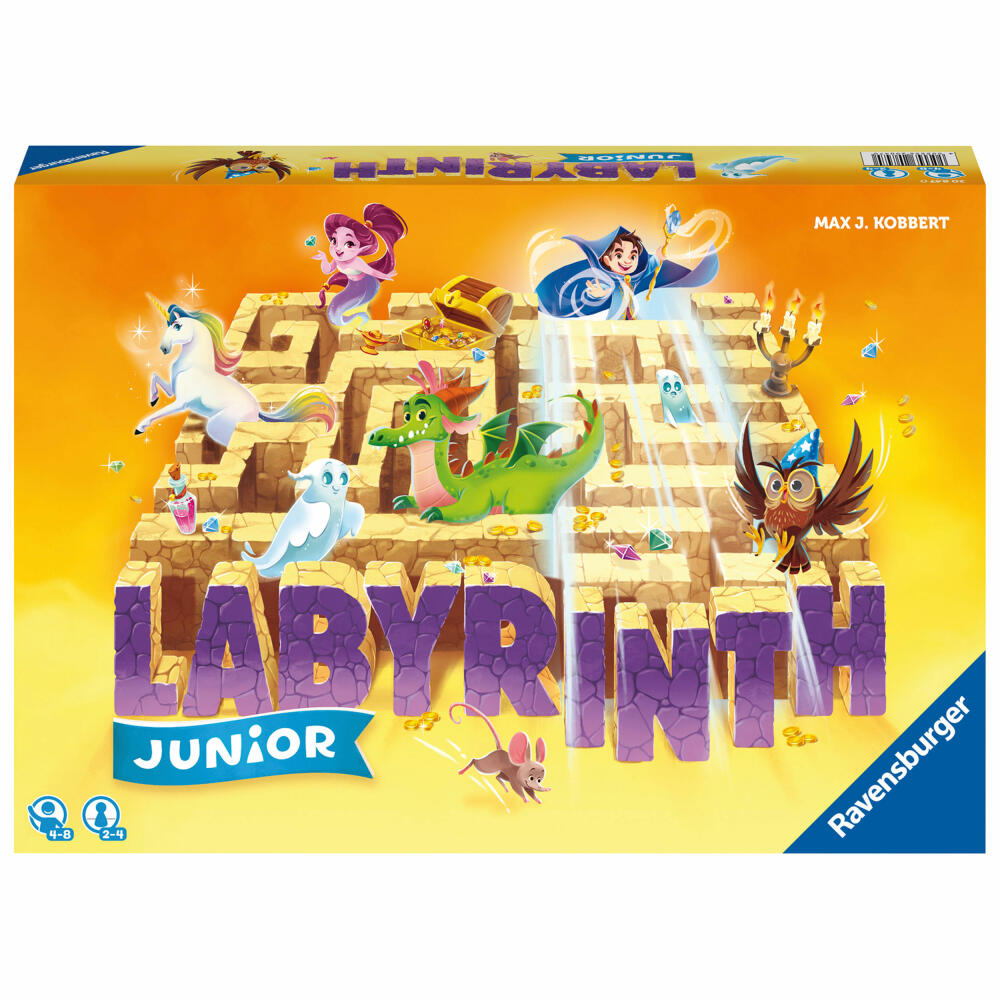 Ravensburger Junior Labyrinth, Kinderspiel, Gesellschaftsspiel, Brettspiel, Kinder Spiel, ab 4 Jahre, 20847