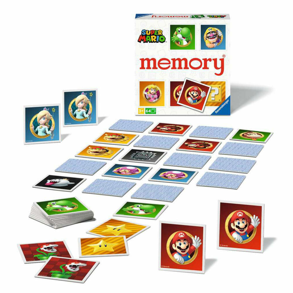Ravensburger game memory Super Mario, for children from 3 years, 20925