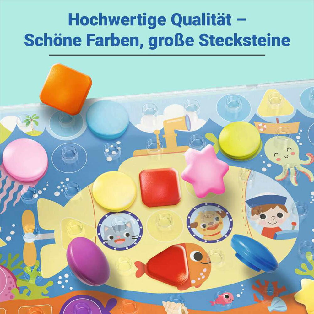 Ravensburger Mein Formen-Colorino, Steckspiel, Farblernspiel, Farben Lernen, Kinderspiel, Kinder, 20987