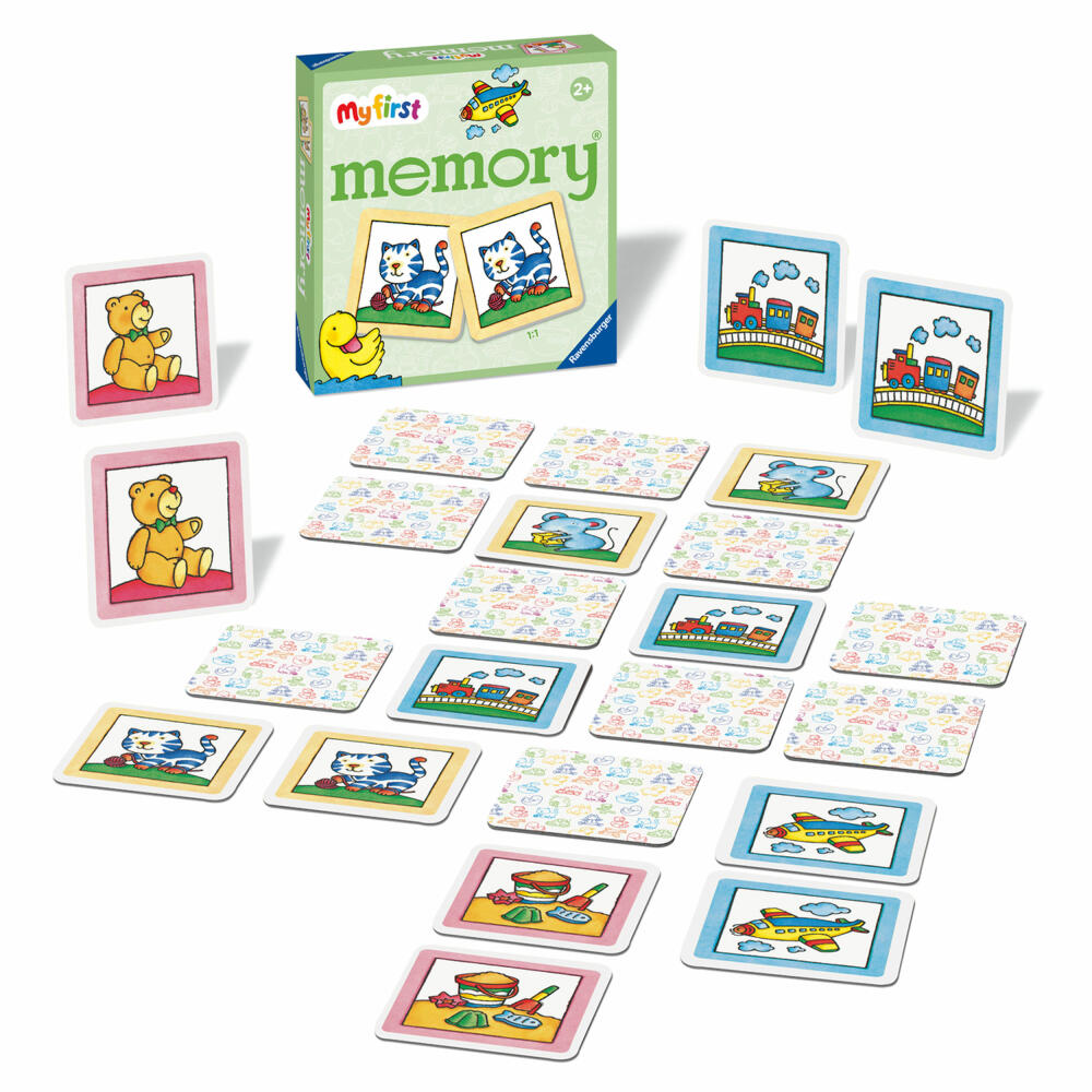 Ravensburger My first memory My favorite things, memory game, children's game, children's game, from 2 years, 20877