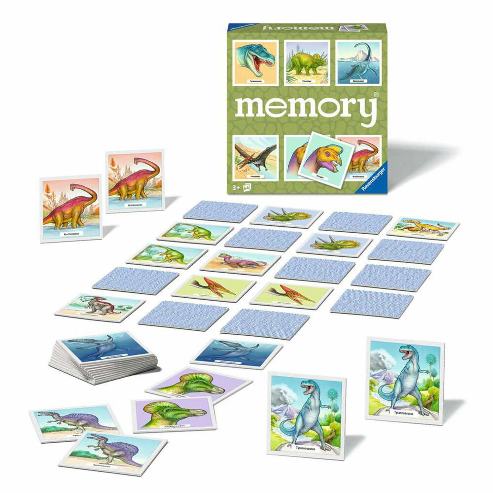 Ravensburger game memory dinosaur, for children from 3 years, 20924