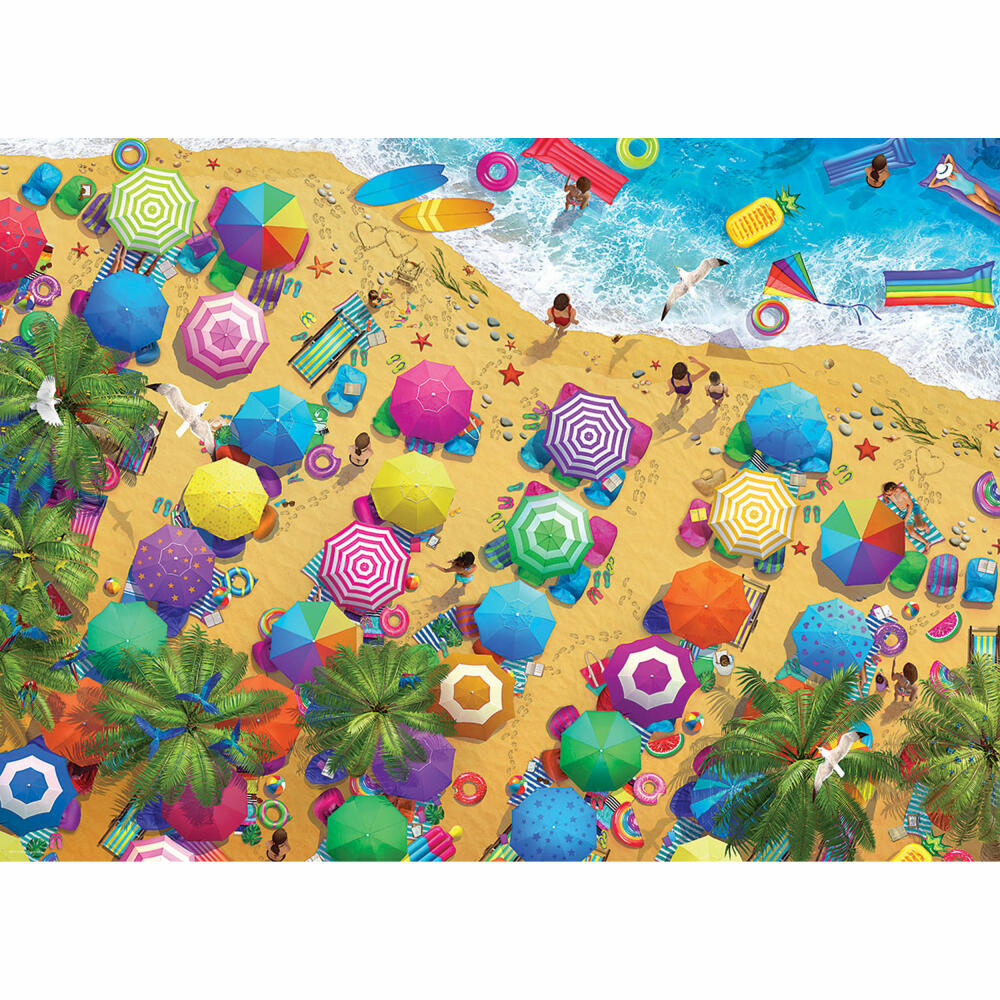 Eurographics Puzzle Strand Sommer Spaß, Smart Cut, 1000 Teile, 68 x 48 cm, 6000-5871