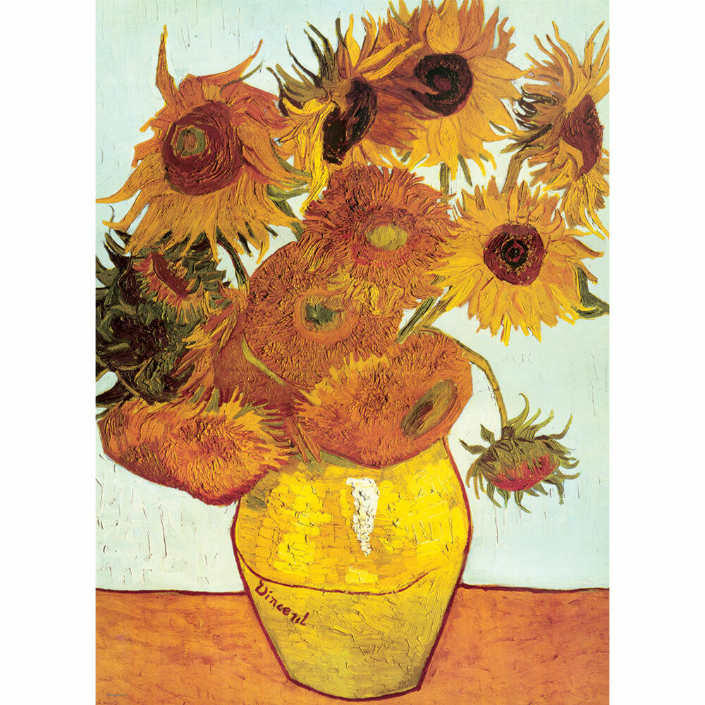 Eurographics Puzzle Zwölf Sonnenblumen in einer Vase von van Gogh, 100 Teile, 48 x 33 cm, 6100-3688