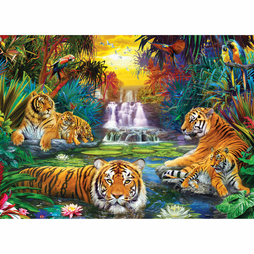 Eurographics Puzzle Ein Garten Eden für Tiger, 500 Teile, 68 x 48 cm, 6500-5457