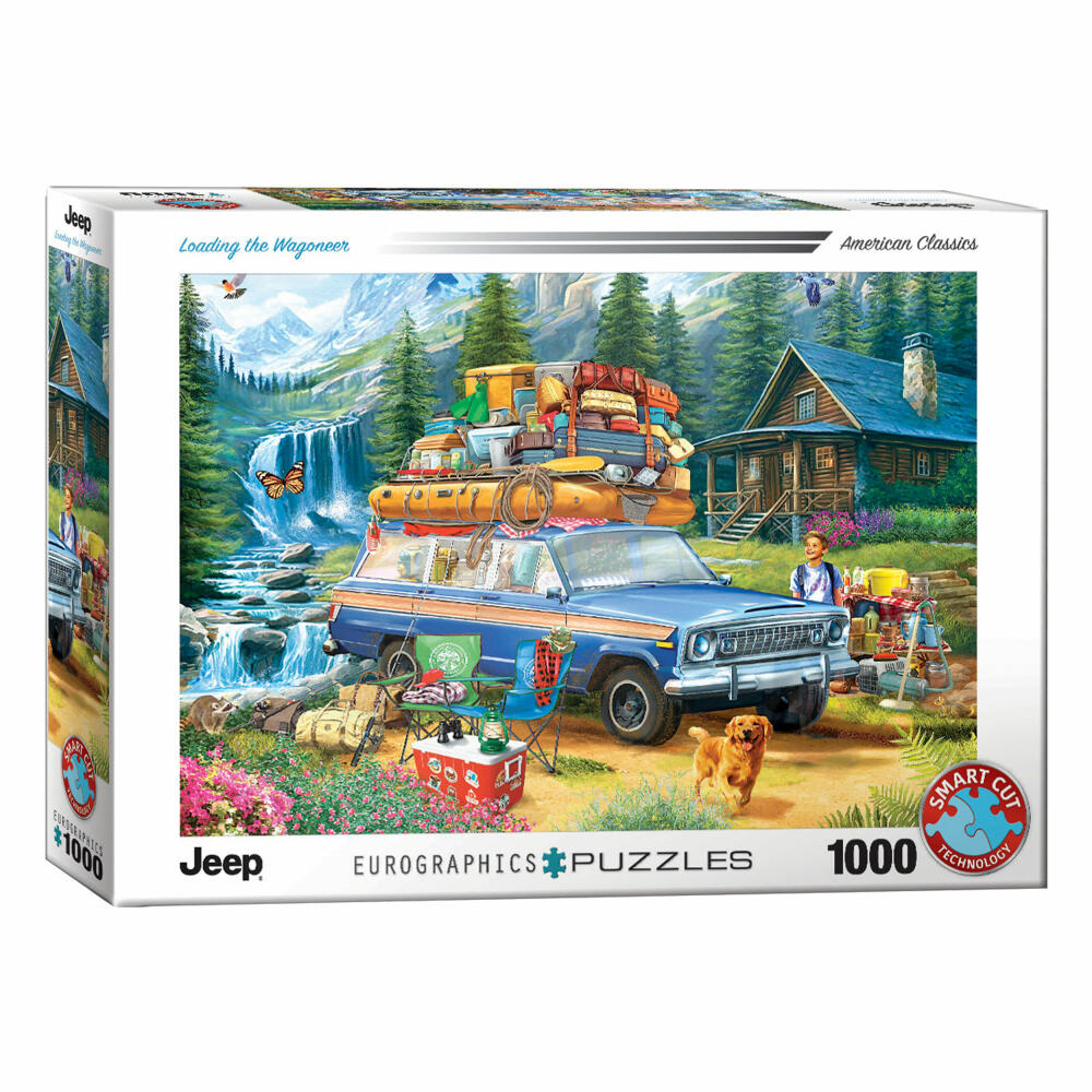 Eurographics Puzzle Der Wagoneer ist geladen, Smart Cut, 1000 Teile, 68 x 48 cm, 6000-5867