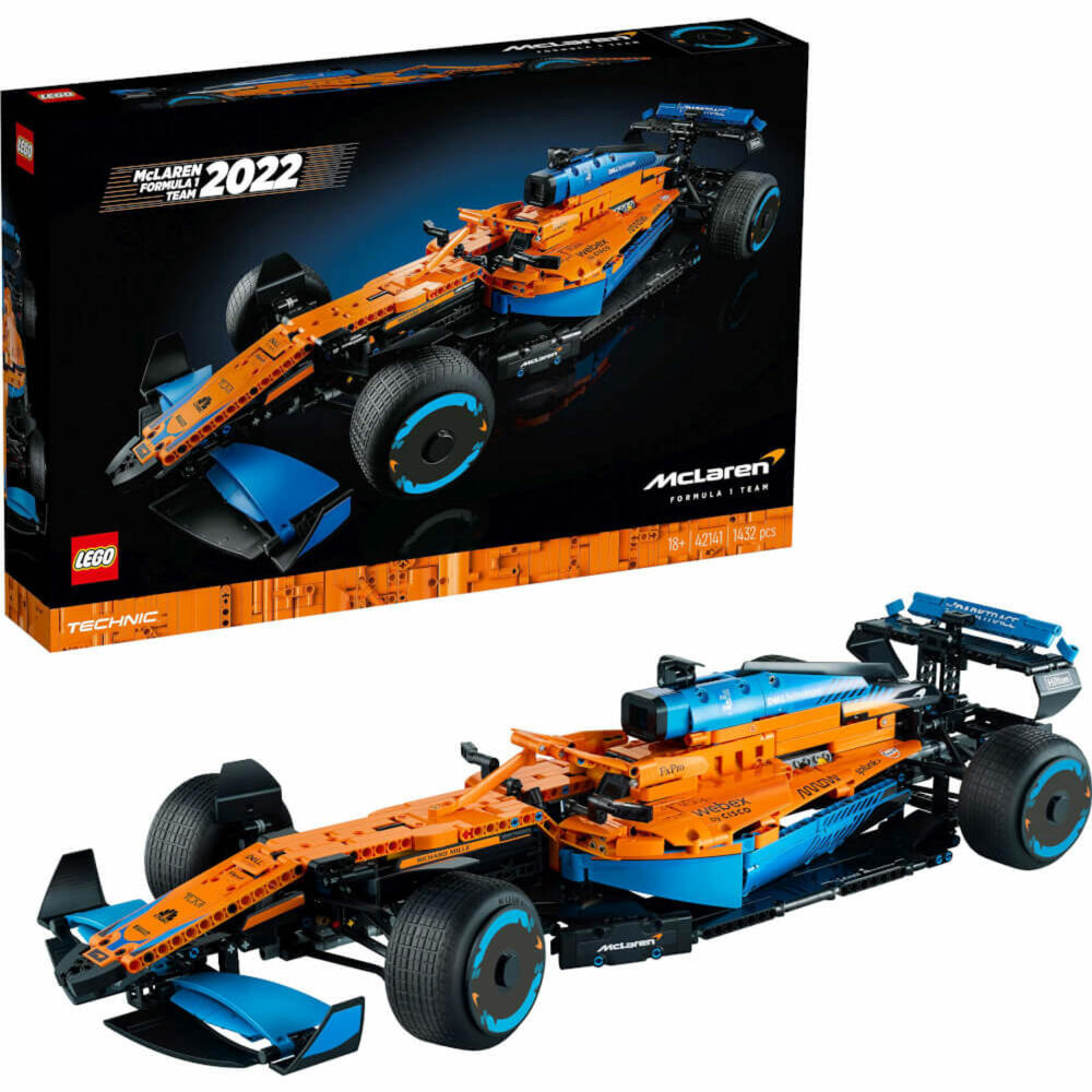 LEGO Technic McLaren Formel 1 Rennwagen, 1434-tlg., Bauset, Konstruktionsset, Bausteine, Spielzeug, ab 18 Jahre, 42141