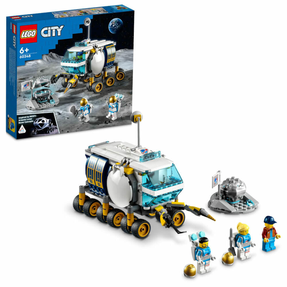 LEGO City Mond-Rover, 275-tlg., Bauset, Konstruktionsset, Bausteine, Spielzeug, ab 6 Jahre, 60348