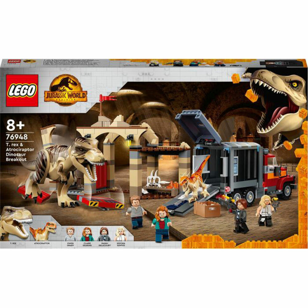 LEGO Jurassic World 76948 T. Rex & Atrociraptor: Dinosaurier-Ausbruch