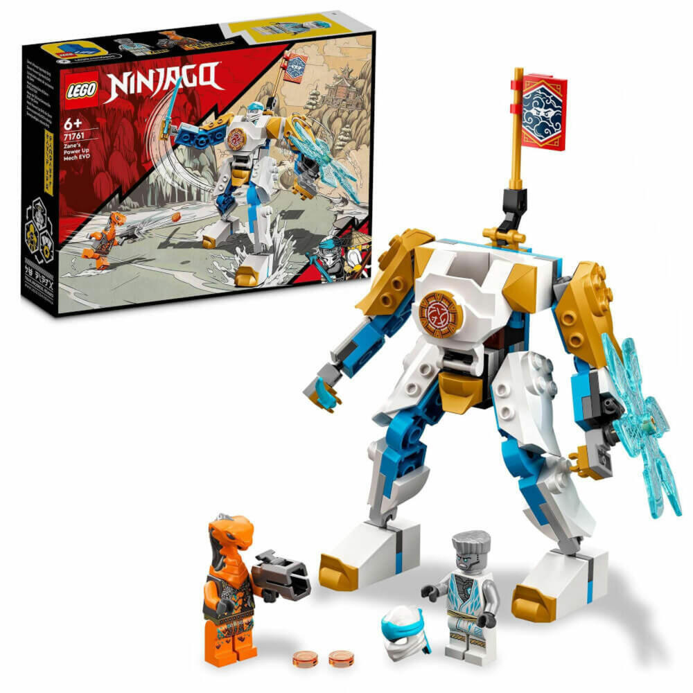 LEGO Ninjago Zane's Power-Up Mech EVO, 95 pcs, building set, construction set, building blocks, toy, ages 6 and up, 71761