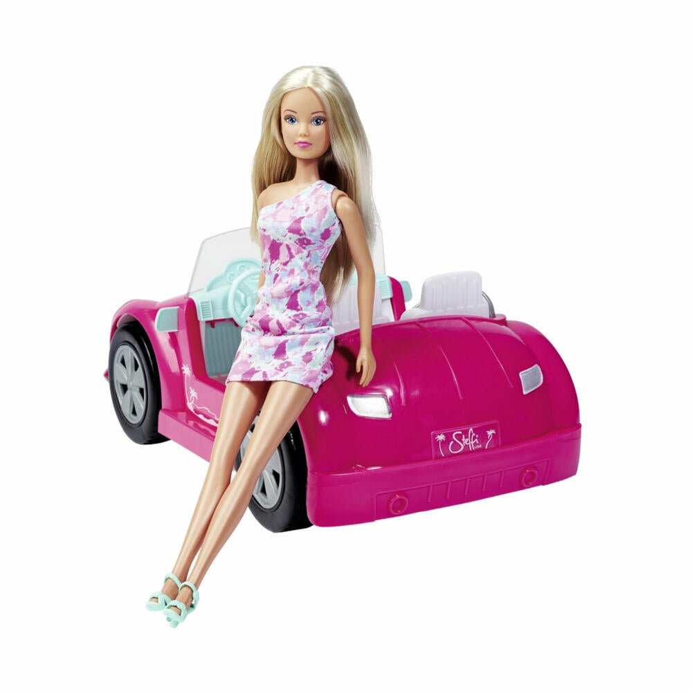 Simba Steffi LOVE Beach Car, Puppe, Modepuppe, Ankleidepuppe, Auto, Cabriolet, 105733658