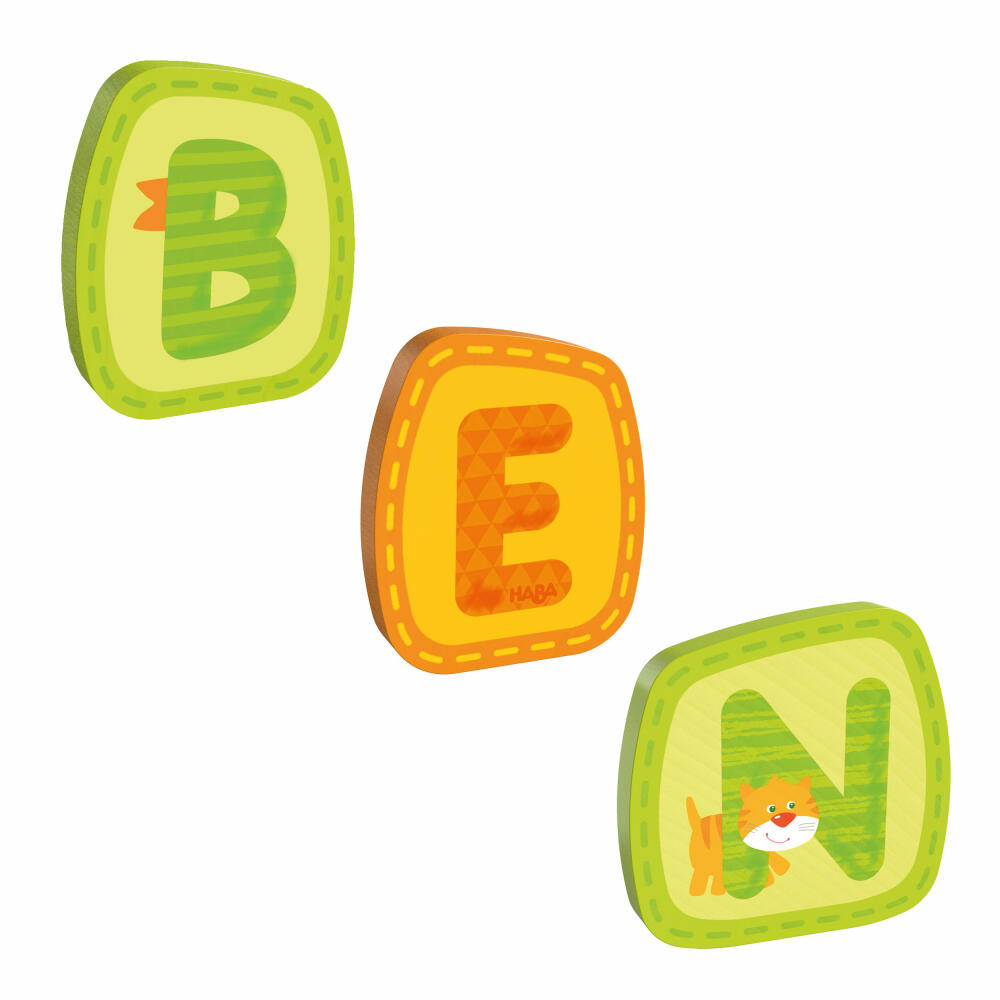 HABA wooden letters, name Ben, letters, door sign, wall, decoration, children's room, child, baby
