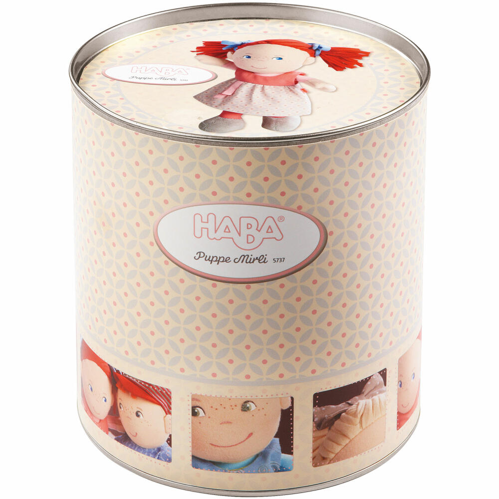 HABA doll Mirli, cloth doll, cuddly doll for toddlers, from 6 months, polyester, 20 cm, 5737