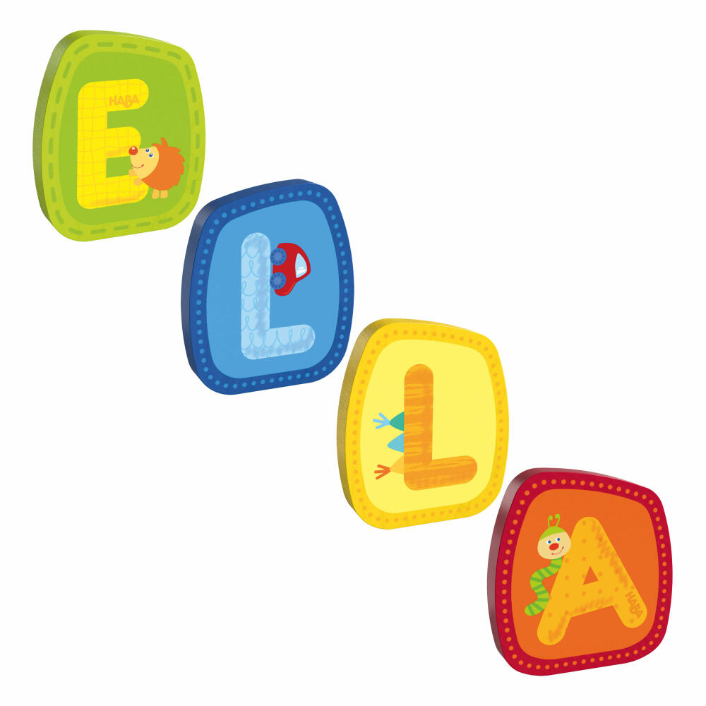 HABA wooden letters, name Ella, letters, door sign, wall, decoration, children's room, child, baby